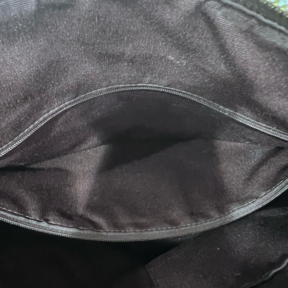 Coach Brown and Black Signature Tote Purse Bag Zip up - Picture 15 of 15